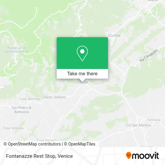 Fontanazze Rest Stop map