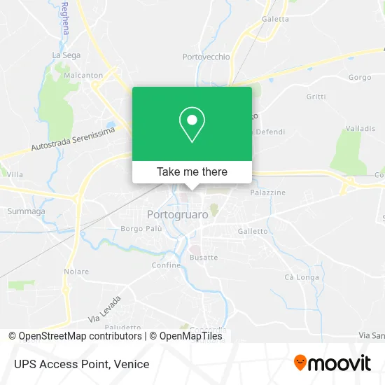 UPS Access Point map