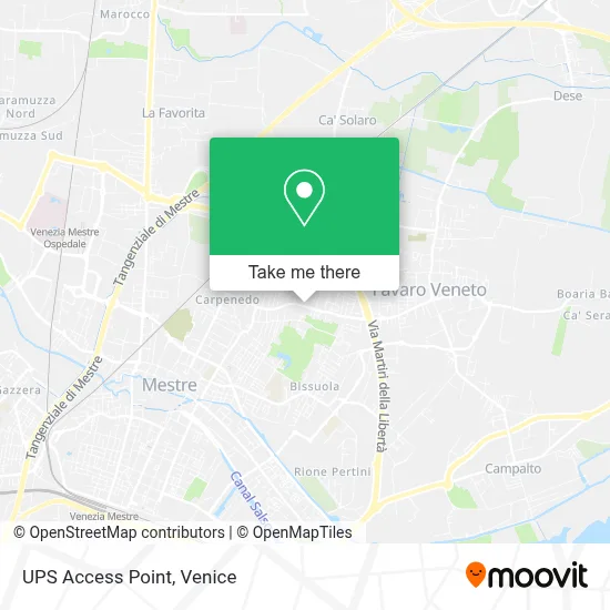 UPS Access Point map