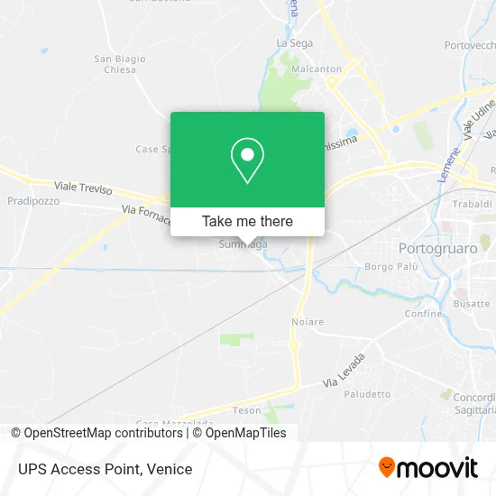 UPS Access Point map