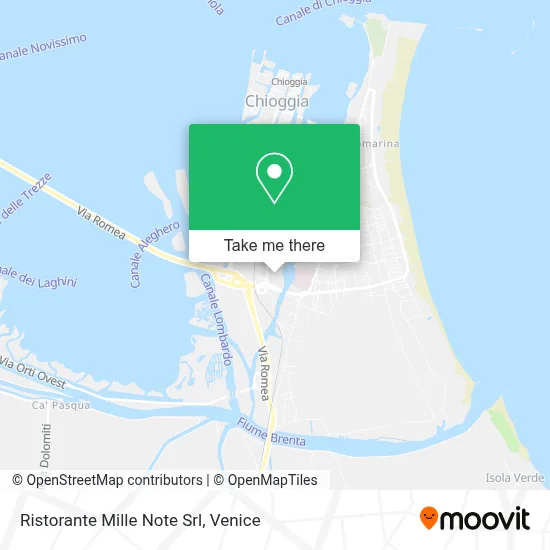 Ristorante Mille Note Srl map