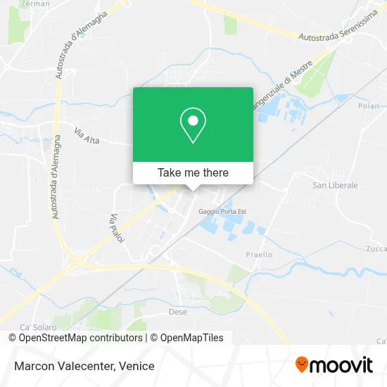 Marcon Valecenter map