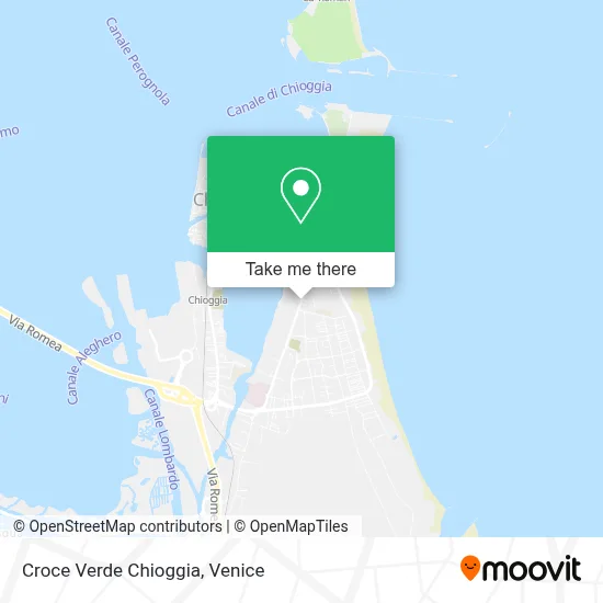 Croce Verde Chioggia map