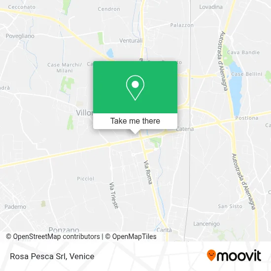 Rosa Pesca Srl map