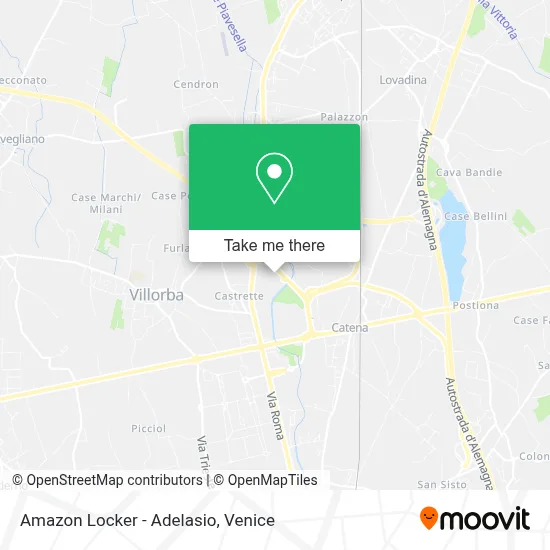 Amazon Locker - Adelasio map