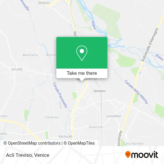 Acli Treviso map