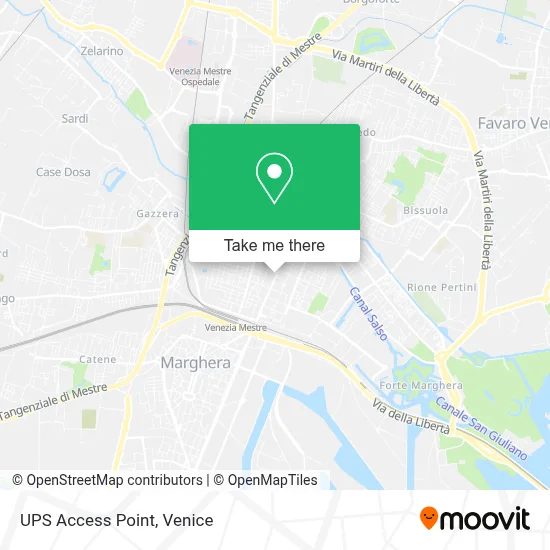 UPS Access Point map