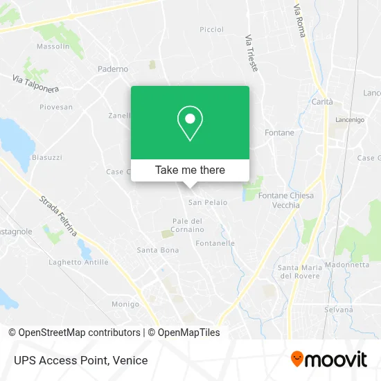UPS Access Point map