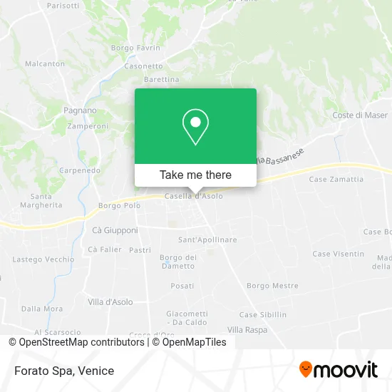 Forato Spa map