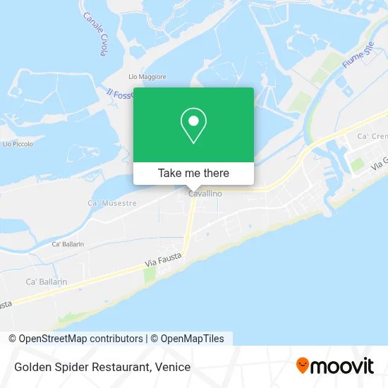 Golden Spider Restaurant map
