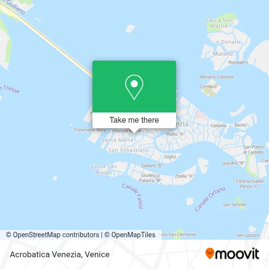 Acrobatica Venezia map