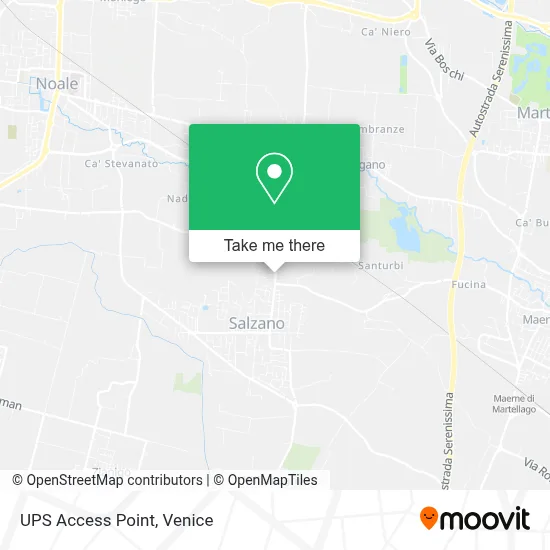 UPS Access Point map