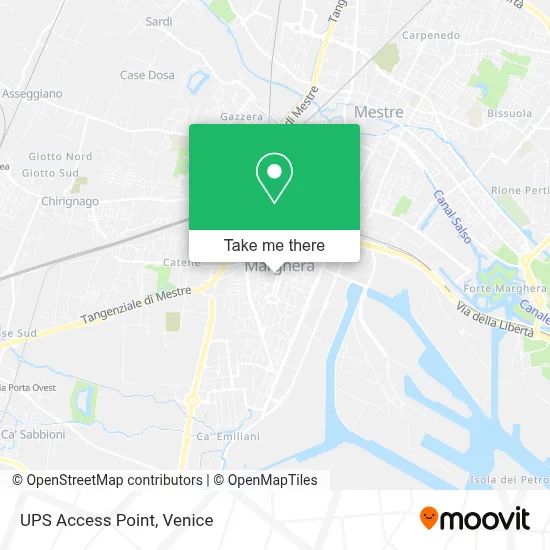 UPS Access Point map
