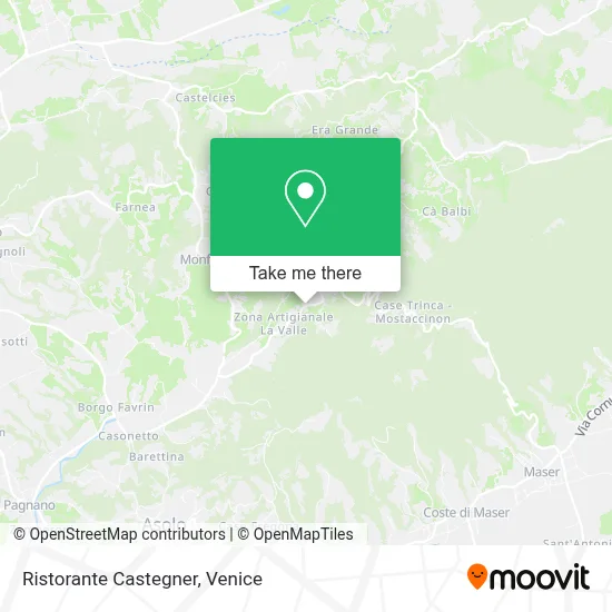 Ristorante Castegner map