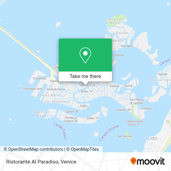 Ristorante Al Paradiso map