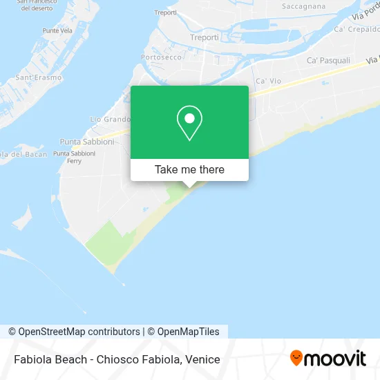Fabiola Beach - Chiosco Fabiola map