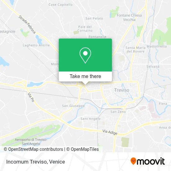Incomum Treviso map