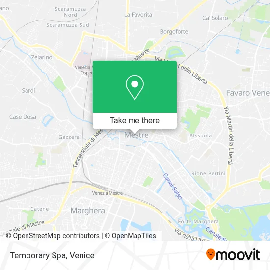 Temporary Spa map