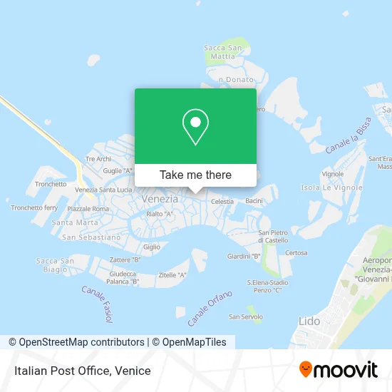 Italian Post Office map
