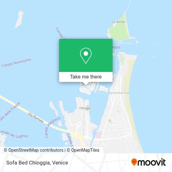 Sofa Bed Chioggia map