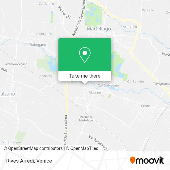 Rives Arredi map