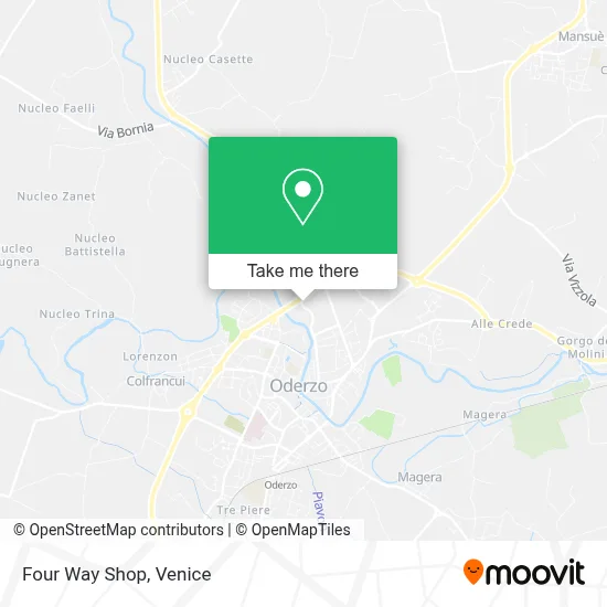 Four Way Shop map