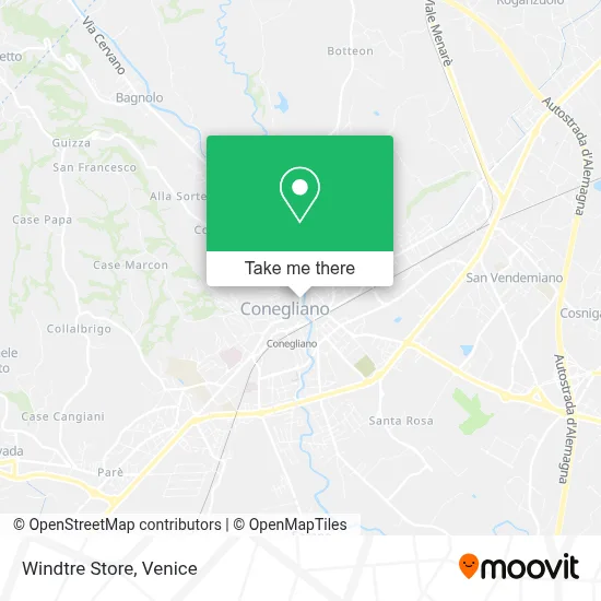 Windtre Store map