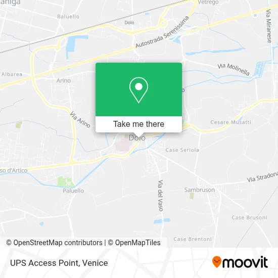 UPS Access Point map
