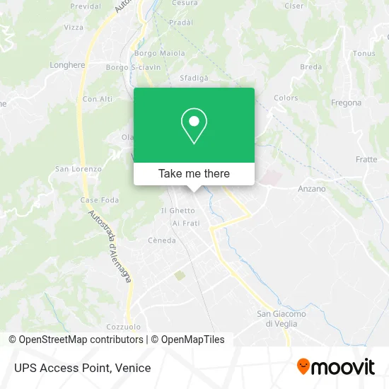UPS Access Point map