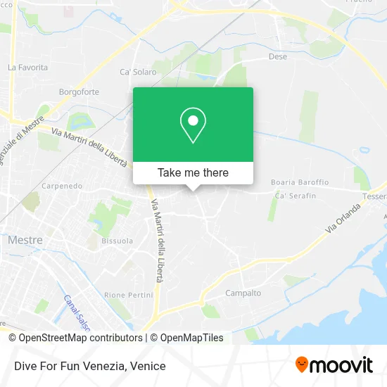 Dive For Fun Venezia map