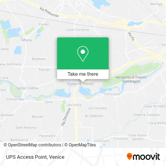 UPS Access Point map
