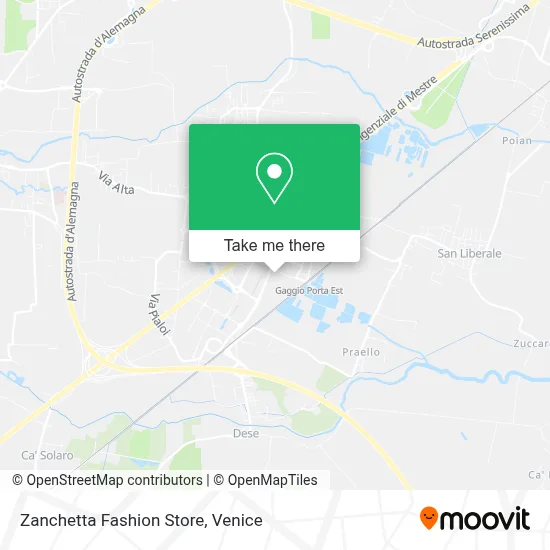 Zanchetta Fashion Store map