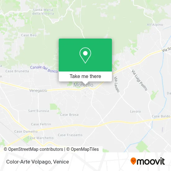 Color-Arte Volpago map
