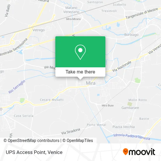 UPS Access Point map