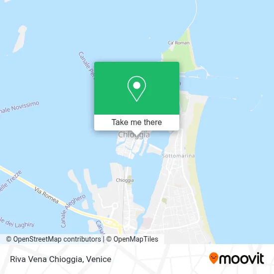 Riva Vena Chioggia map