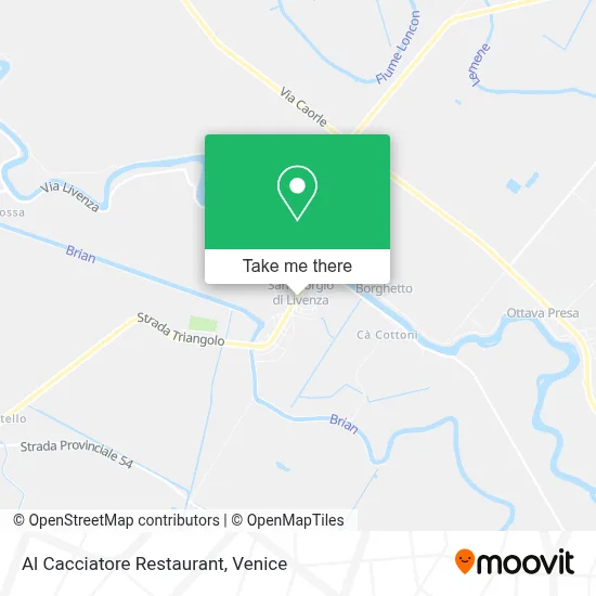 Al Cacciatore Restaurant map