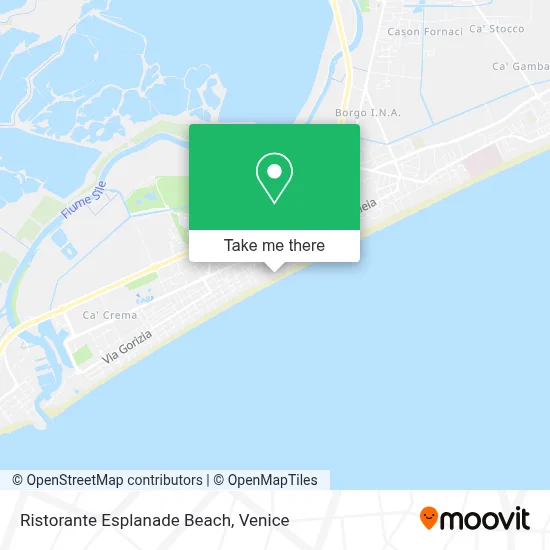 Ristorante Esplanade Beach map