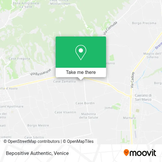 Bepositive Authentic map