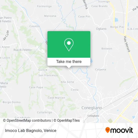 Imoco Lab Bagnolo map