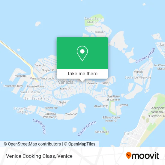 Venice Cooking Class map