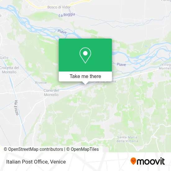 Italian Post Office map