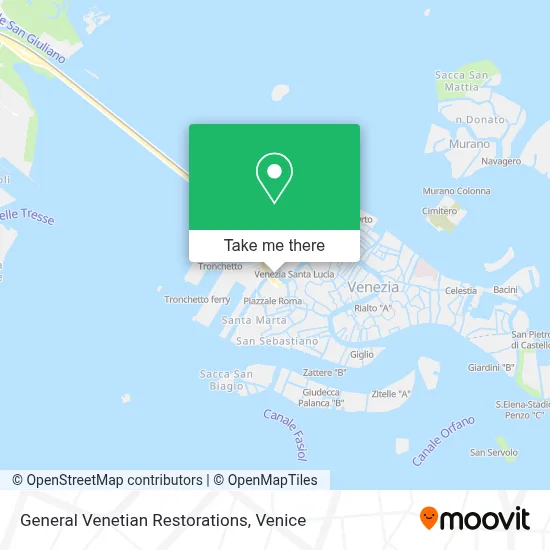 General Venetian Restorations map