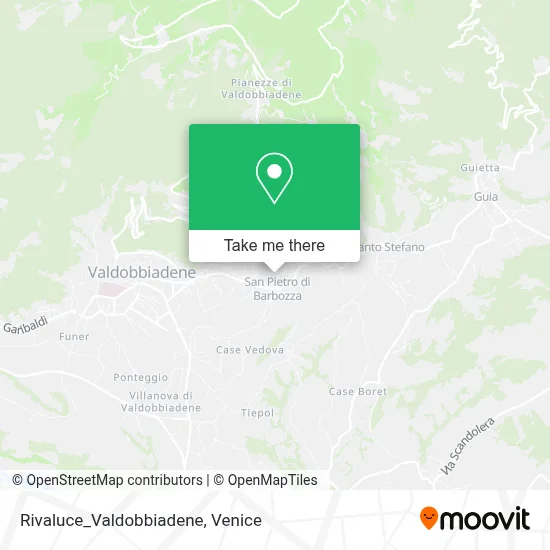 Rivaluce_Valdobbiadene map