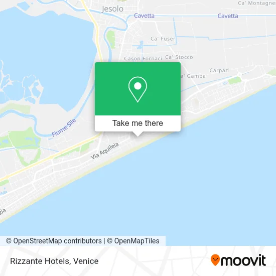 Rizzante Hotels map