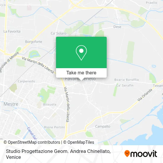 Studio Progettazione Geom. Andrea Chinellato map