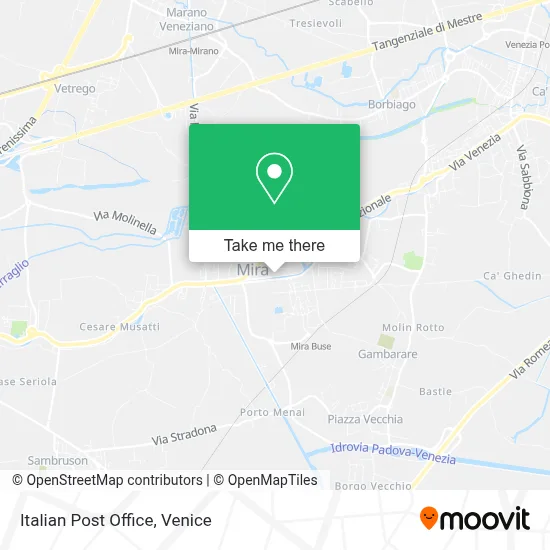 Italian Post Office map