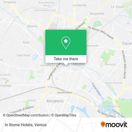 In Rome Hotels map