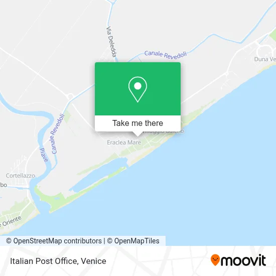 Italian Post Office map
