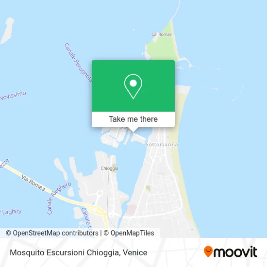 Mosquito Escursioni Chioggia map