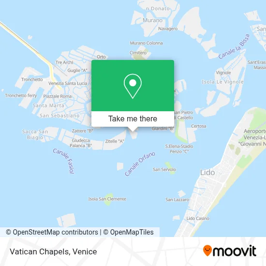 Vatican Chapels map